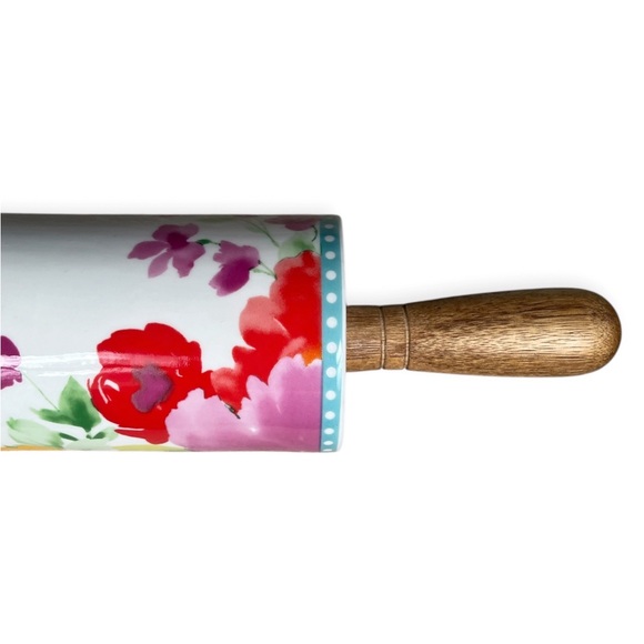 The Pioneer Woman Breezy Blossoms Ceramic Rolling Pin - Picture 5 of 8
